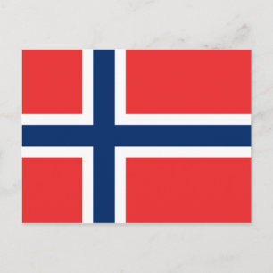 Norwegische Flagge Postkarte