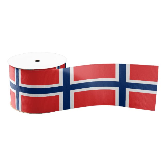 Norwegische Flagge - Reisen, Urlaub/Sport Ripsband (Spule)