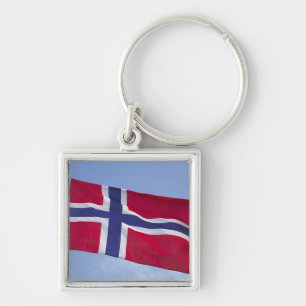 Norwegische Flagge (RF) Schlüsselanhänger
