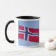 Norwegische Flagge (RF) Tasse (Mit Donut)