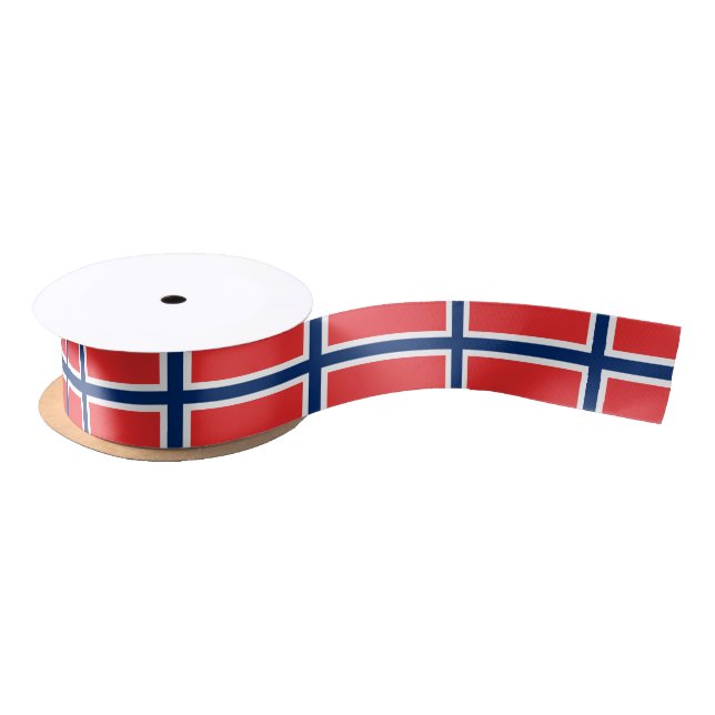 Norwegische Flagge Satinband (Spule)