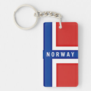 Norwegische Flagge Schlüsselanhänger