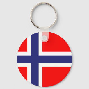 Norwegische Flagge Schlüsselanhänger