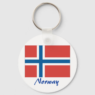 Norwegische Flagge Schlüsselanhänger