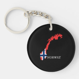 Norwegische Flagge Schlüsselanhänger