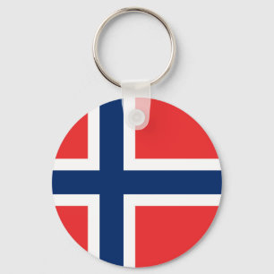 Norwegische Flagge Schlüsselanhänger