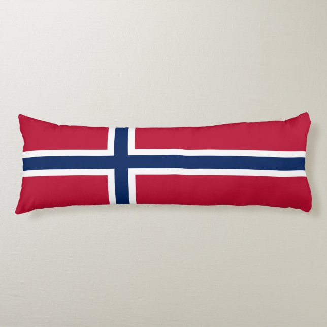 Norwegische Flagge Seitenschläferkissen (Vorderseite)