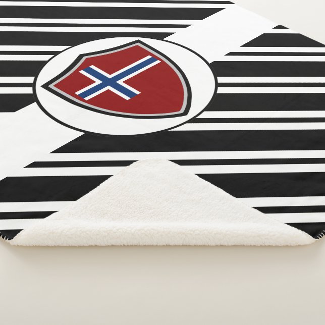 Norwegische Flagge Sherpadecke (3/4)