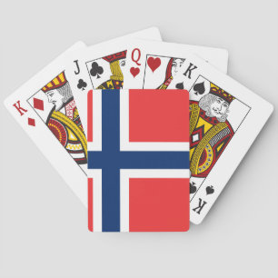 Norwegische Flagge Spielkarten