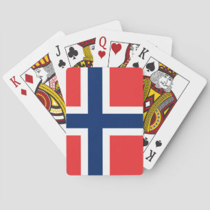Norwegische Flagge Spielkarten