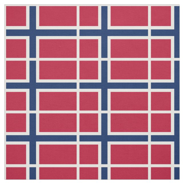 Norwegische Flagge Stoff (Muster)