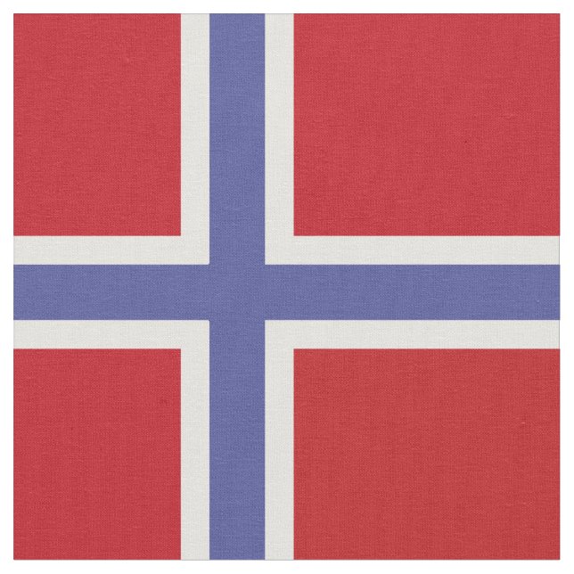 Norwegische Flagge Stoff (Nahaufnahme)