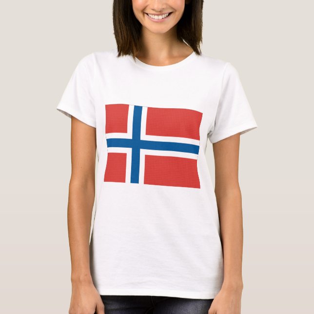 Norwegische Flagge T-Shirt (Vorderseite)