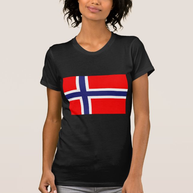 Norwegische Flagge T-Shirt (Vorderseite)