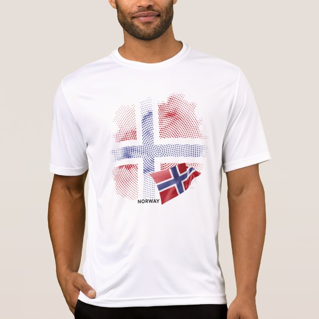 norwegische Flagge T-Shirt (Vorderseite)