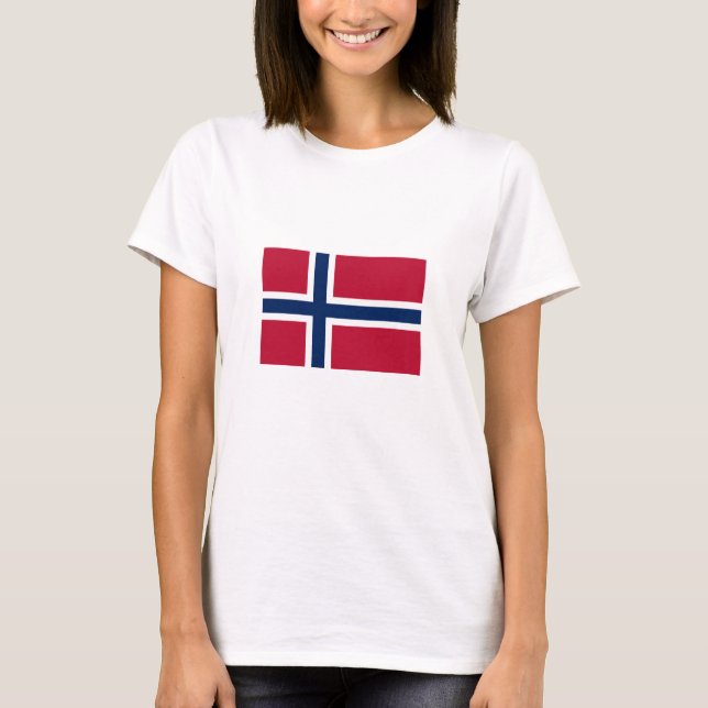 Norwegische Flagge T-Shirt (Vorderseite)