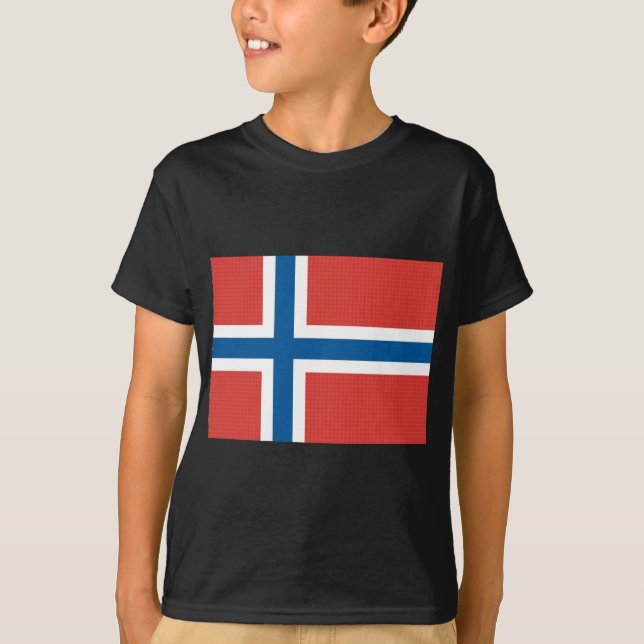 Norwegische Flagge T-Shirt (Vorderseite)