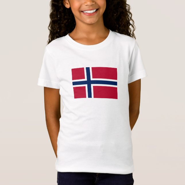 Norwegische Flagge T-Shirt (Vorderseite)