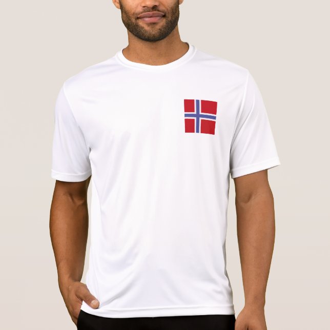 Norwegische Flagge T-Shirt (Vorderseite)
