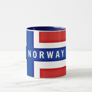 Norwegische Flagge Tasse