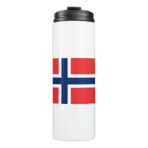 Norwegische Flagge Thermosbecher