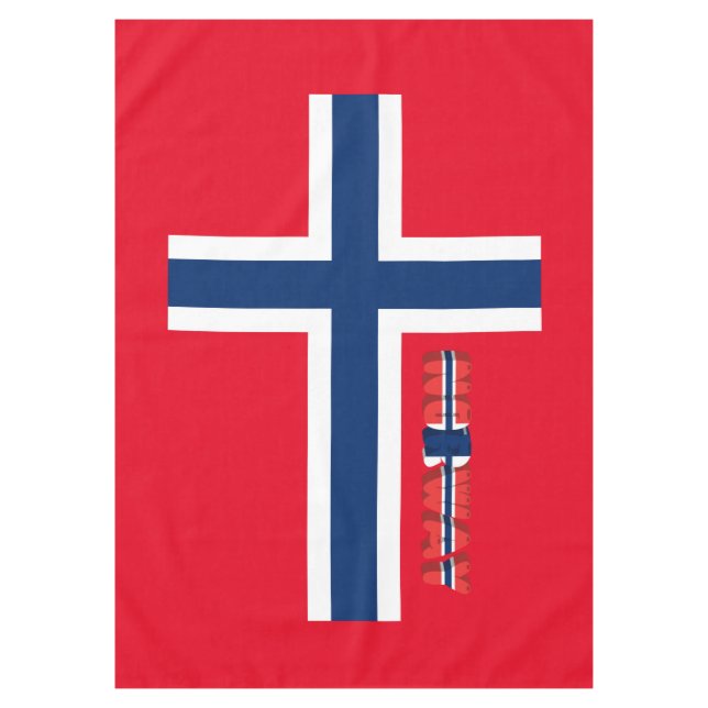 Norwegische Flagge Tischdecke (Vorderseite)