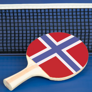 Norwegische Flagge Tischtennis Schläger