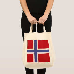 Norwegische Flagge Tragetasche