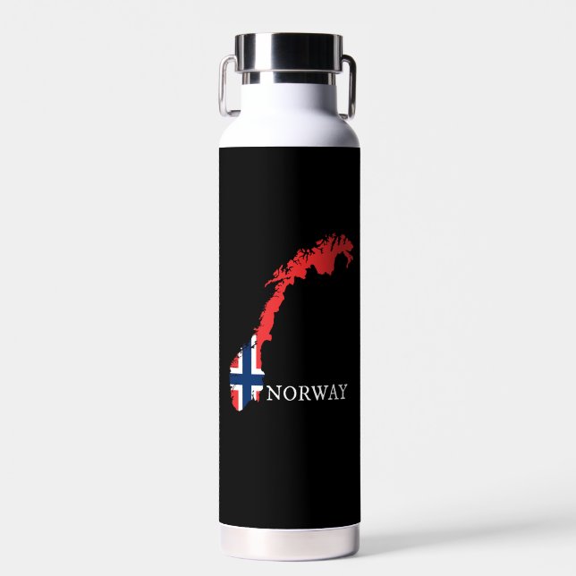 Norwegische Flagge Trinkflasche (Vorne)