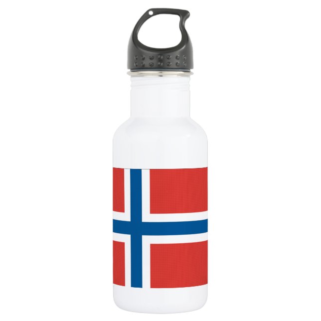 Norwegische Flagge Trinkflasche (Vorderseite)