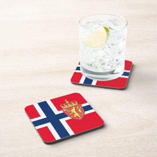 Norwegische Flagge Untersetzer