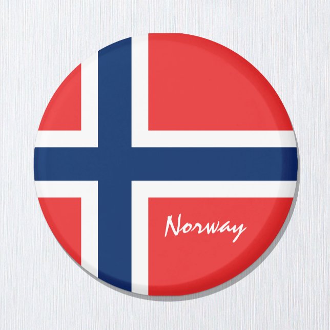 Norwegische Flagge - Urlaub, Reisen/Sport Magnet (Von Creator hochgeladen)