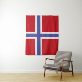Norwegische Flagge Wandteppich