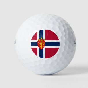 Norwegische Flagge/Wappen Golfball