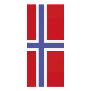 Norwegische Flagge Werbekarte