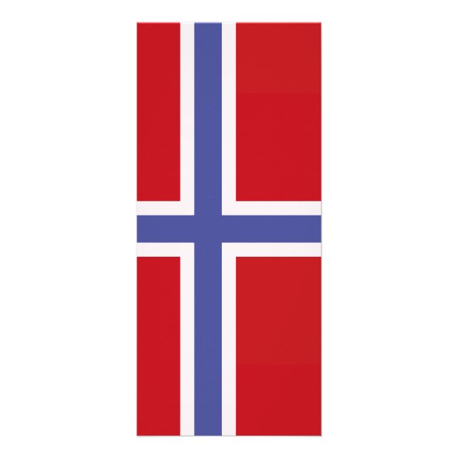 Norwegische Flagge Werbekarte (Vorne)
