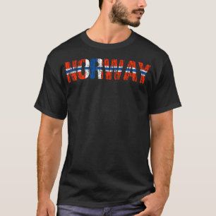 Norwegische Flaggennorge T-Shirt