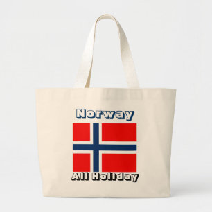 Norwegische Flagtottasche Jumbo Stoffbeutel