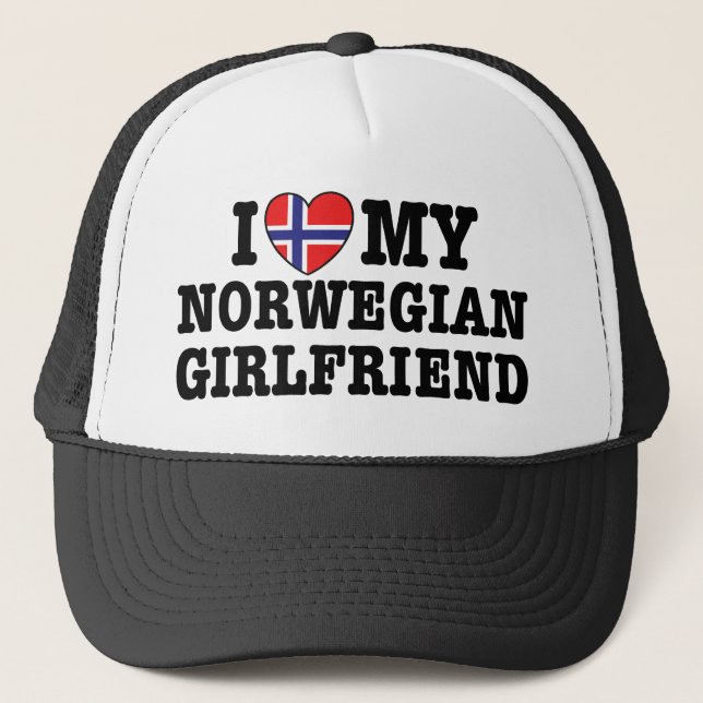 Norwegische Freundin Truckerkappe (Vorderseite)