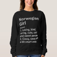 Norwegische Girl Norwegen Funny Country Zuhause Ro