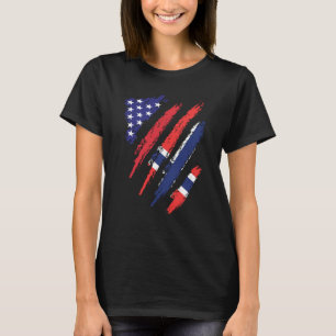 Norwegische Große Flagge USA Patriot Heritage Mo T-Shirt