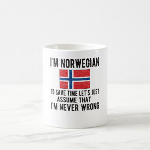 Norwegische Heritage Norwegen Roots Norwegische Fl Kaffeetasse