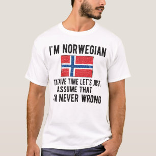 Norwegische Heritage Norwegen Roots Norwegische Fl T-Shirt