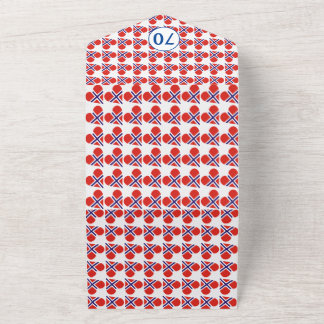Norwegische Herzenflagge am 70. Geburtstag All In One Einladung