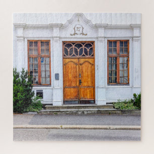Norwegische Jugendstil-Tür Puzzle