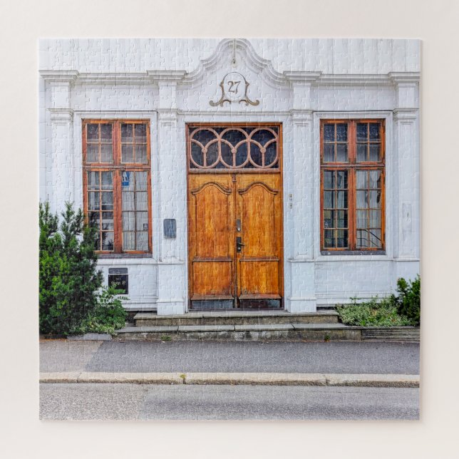 Norwegische Jugendstil-Tür Puzzle (Vertikal)