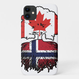 Norwegische kanadische Baumrinde-Fahne Case-Mate iPhone Hülle