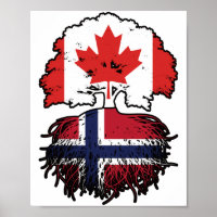 Norwegische kanadische Baumrinde-Fahne