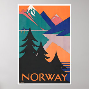 Norwegische Kunst Norwegischer Druck Reiseplakat ( Poster