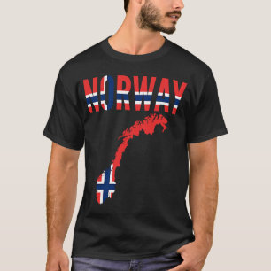 Norwegische Landeskarte T-Shirt